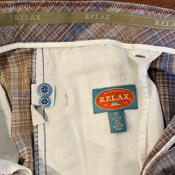 Tommy Bahama “Relax” Men’s Plaid Shorts, Size 38 - Picture 6 of 7